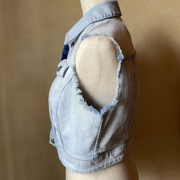 ZCO Jeans Denim Crop Vest - Picture 3 of 7